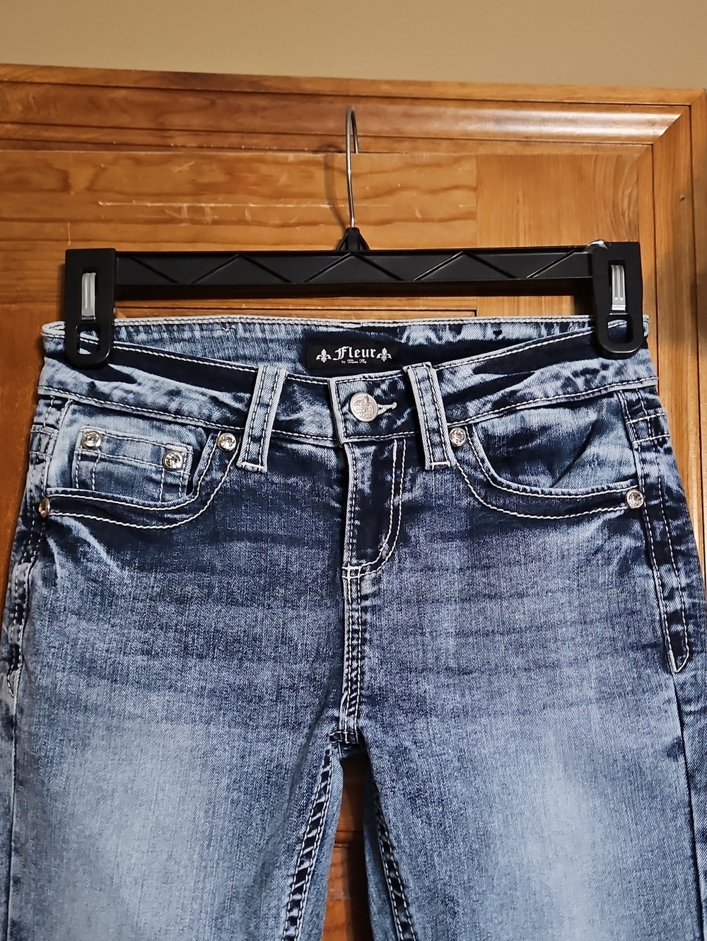 Fleur By Miss Me Low-Rise Bootcut Denim Jeans-NWOT - Picture 4 of 12